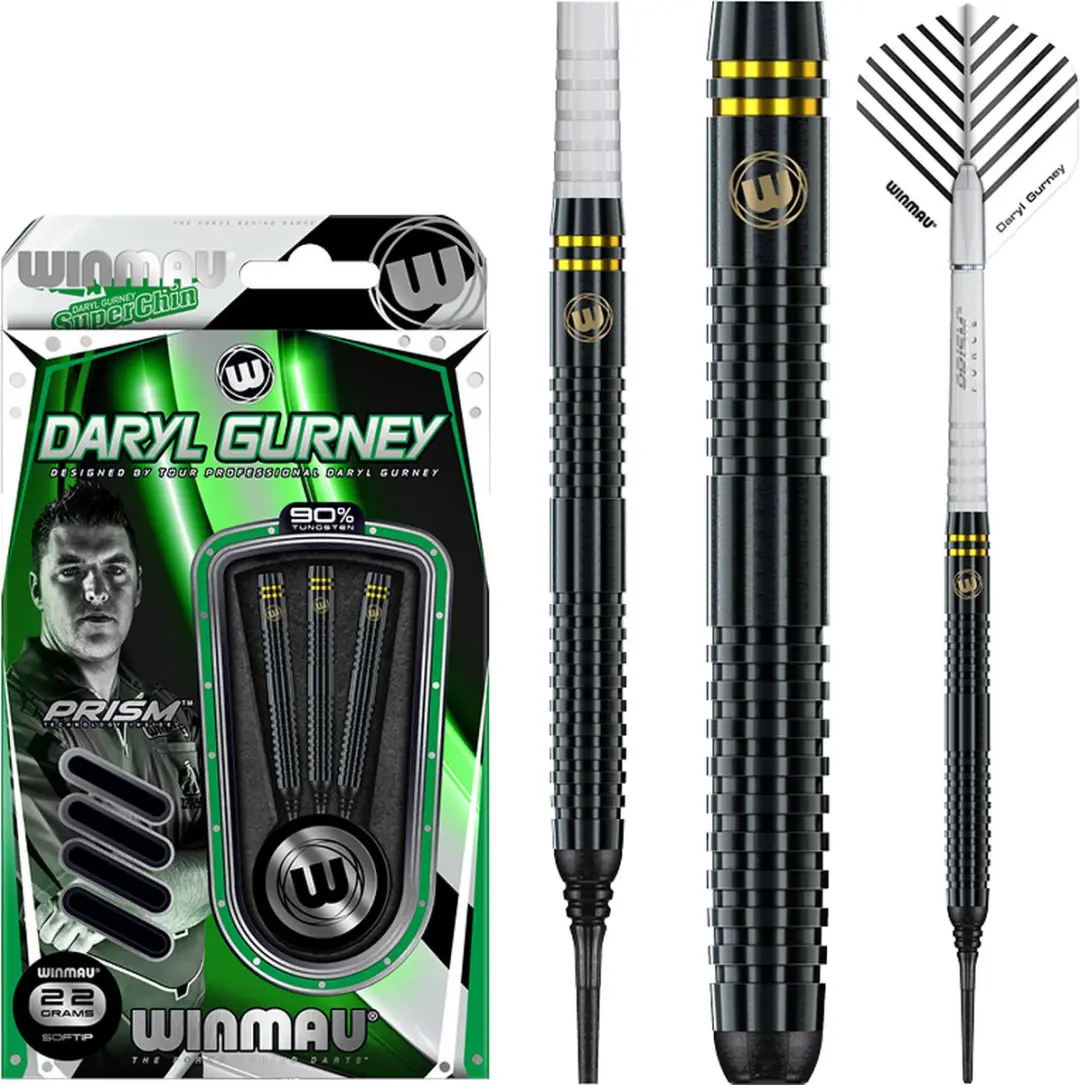 Winmau Daryl Gurney Black Edition Dartpijlen 22g