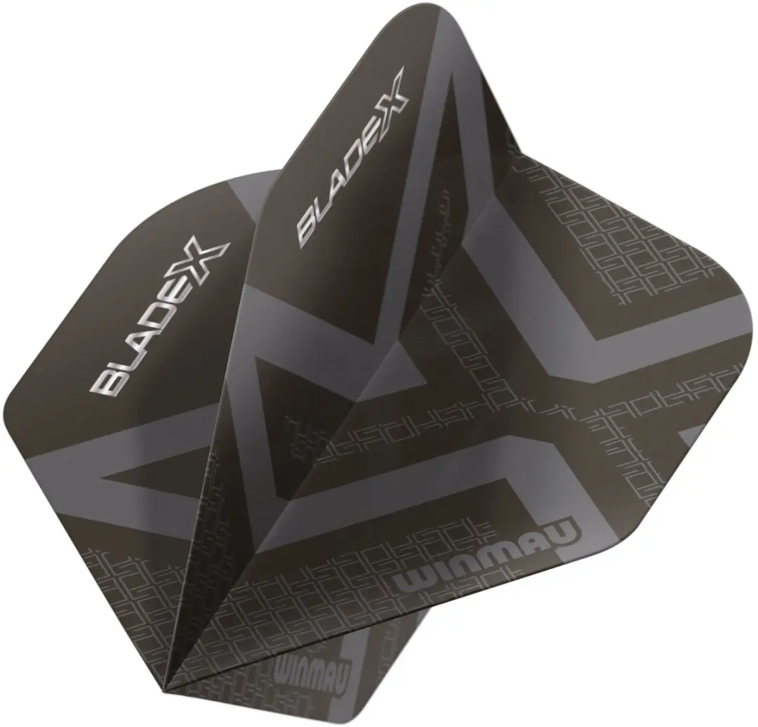 Winmau Blade X Prism Delta Dart Flights - 3 Stuks - Metallic Zwart