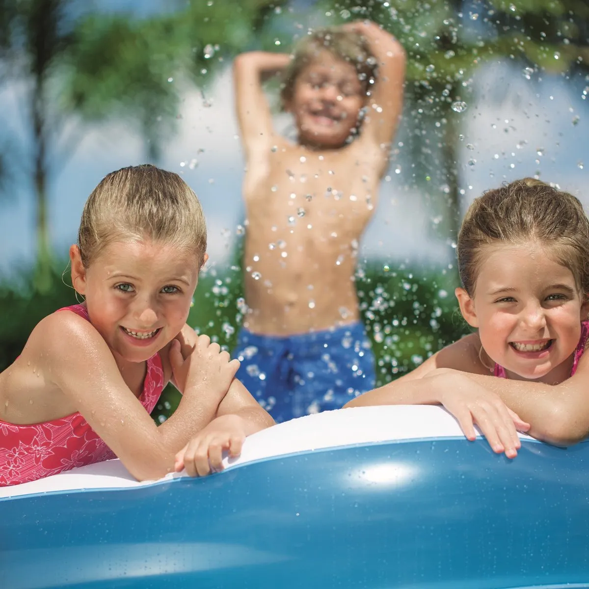 Bestway Familie Zwembad 305x183x46cm - Blauw/Wit