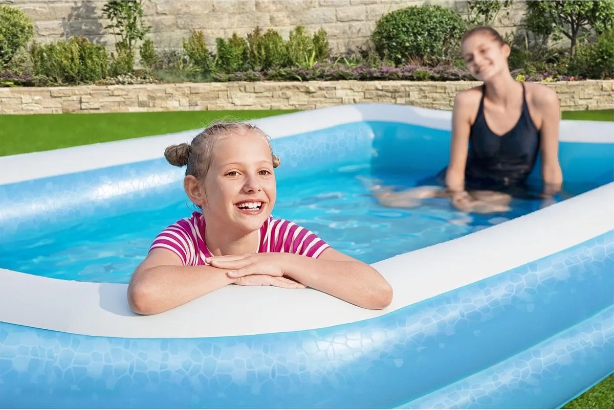 Bestway Familie Zwembad 305x183x46cm - Blauw/Wit