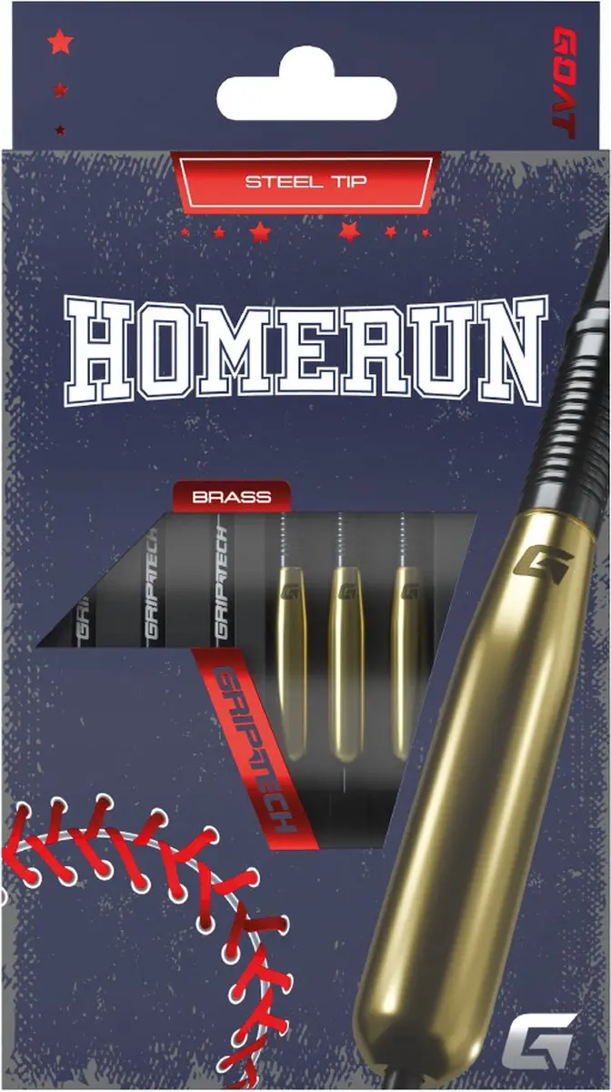 goat Homerun Gold Brass Dartpijlen - 3 Stuks