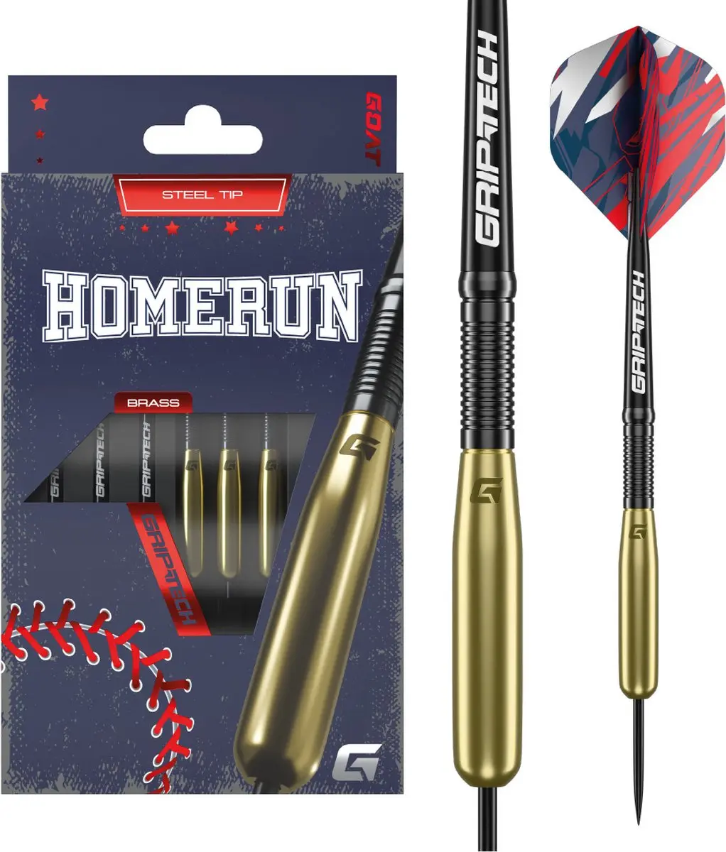 goat Homerun Gold Brass Dartpijlen - 3 Stuks