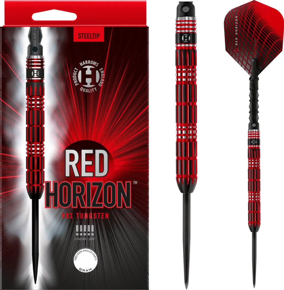Harrows Red Horizon 90% Tungsten Darts - 24g - 3 Stuks