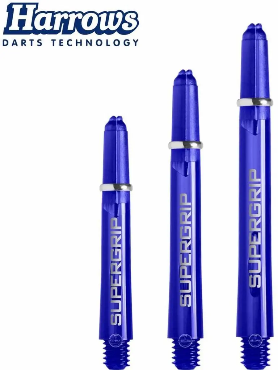 Harrows Supergrip Dart Shafts SH0055 - 3 Stuks - Blauw