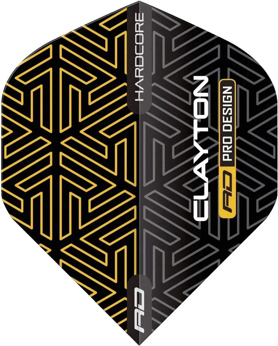 Red Dragon Jonny Clayton Hardcore Premium Dart Flights - 3 Stuks