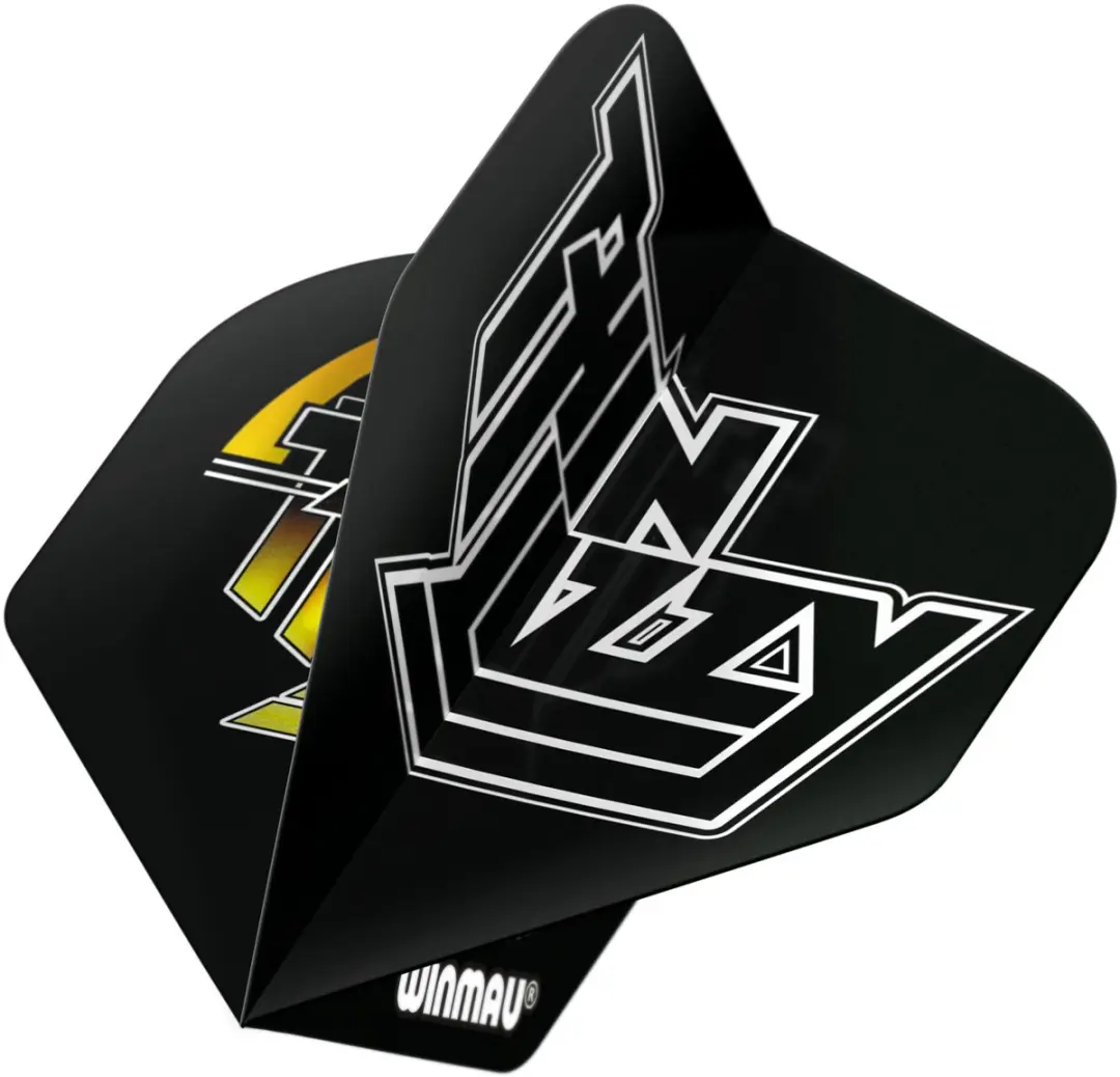 Winmau Thin Lizzy Dart Flights - 3 Stuks - Zwart