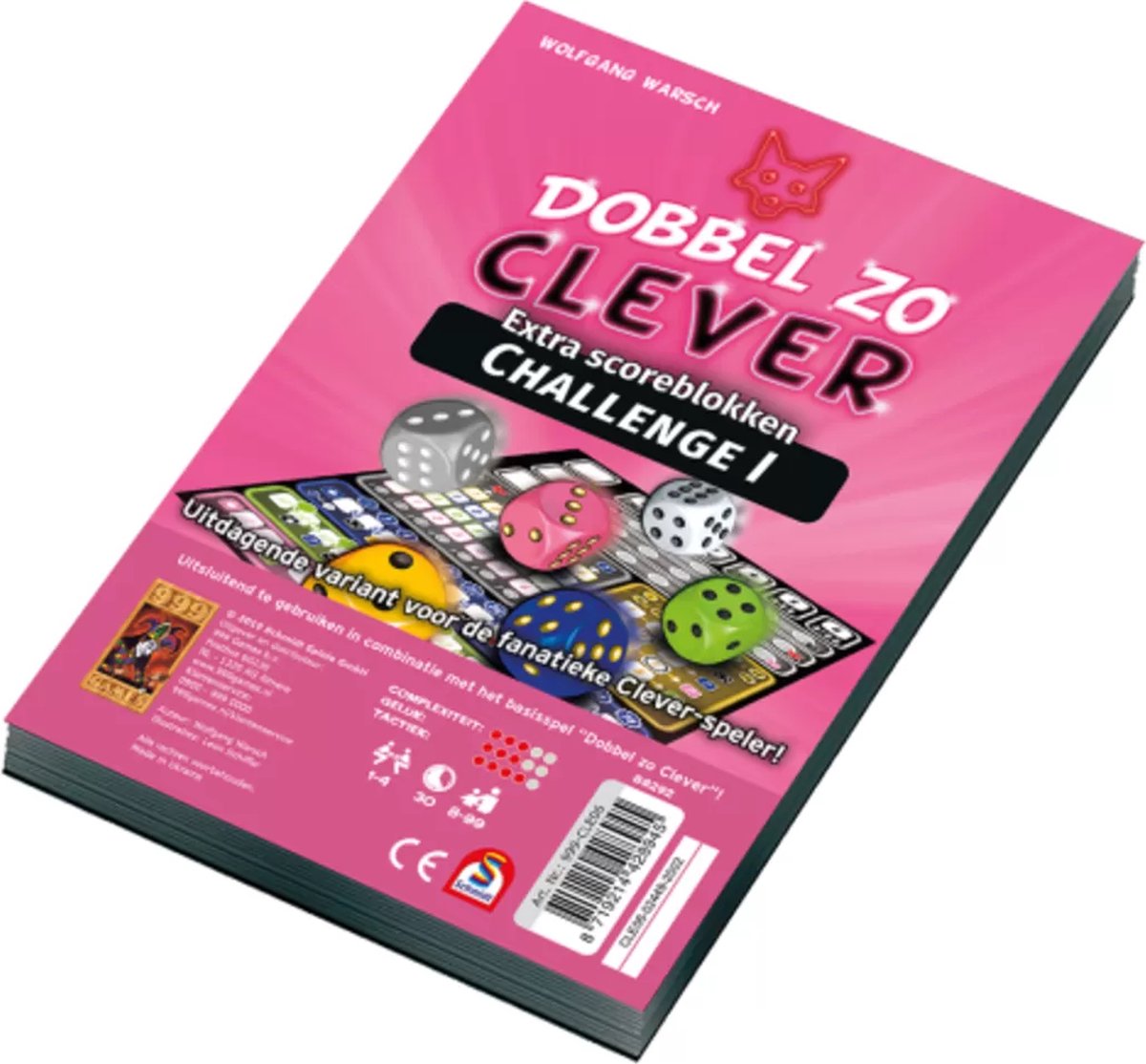 999 Games - Scoreblokken - Dobbel zo Clever Challenge - Dobbelspel