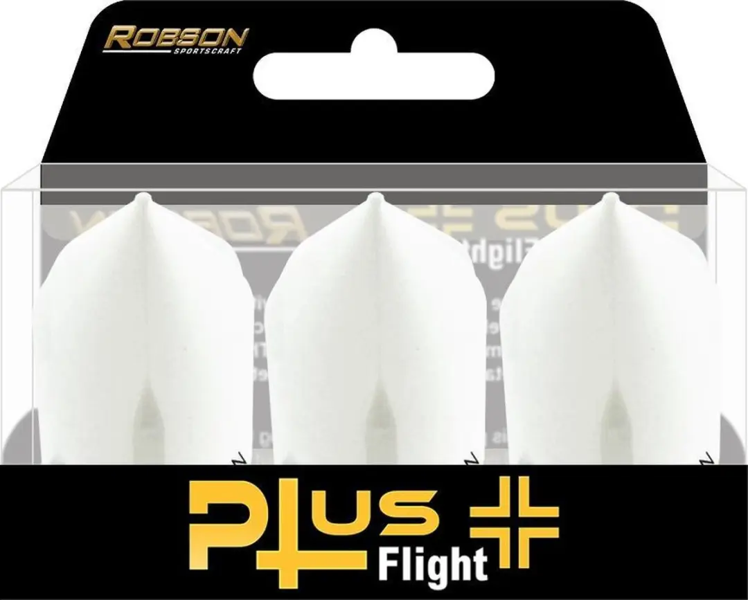 Bull's Robson Plus Flight Std.6 - Wit - 3 Stuks