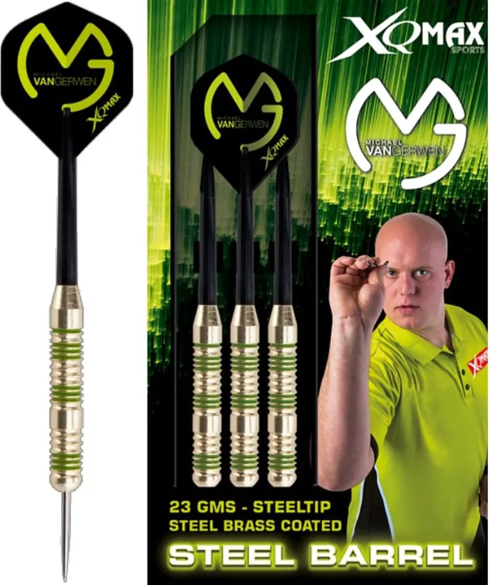 XQMax Michael van Gerwen Dartpijlen 23g - Zwart