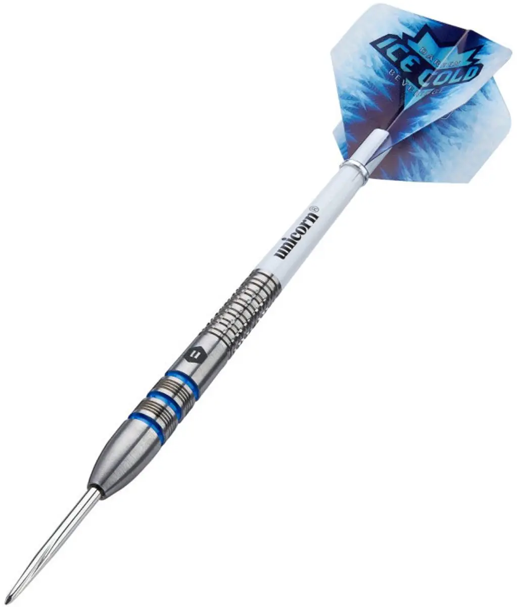 Unicorn Darren Beveridge 90% Dartpijlen - 3 Stuks - Zilver/Blauw - afbeelding 5 van 6