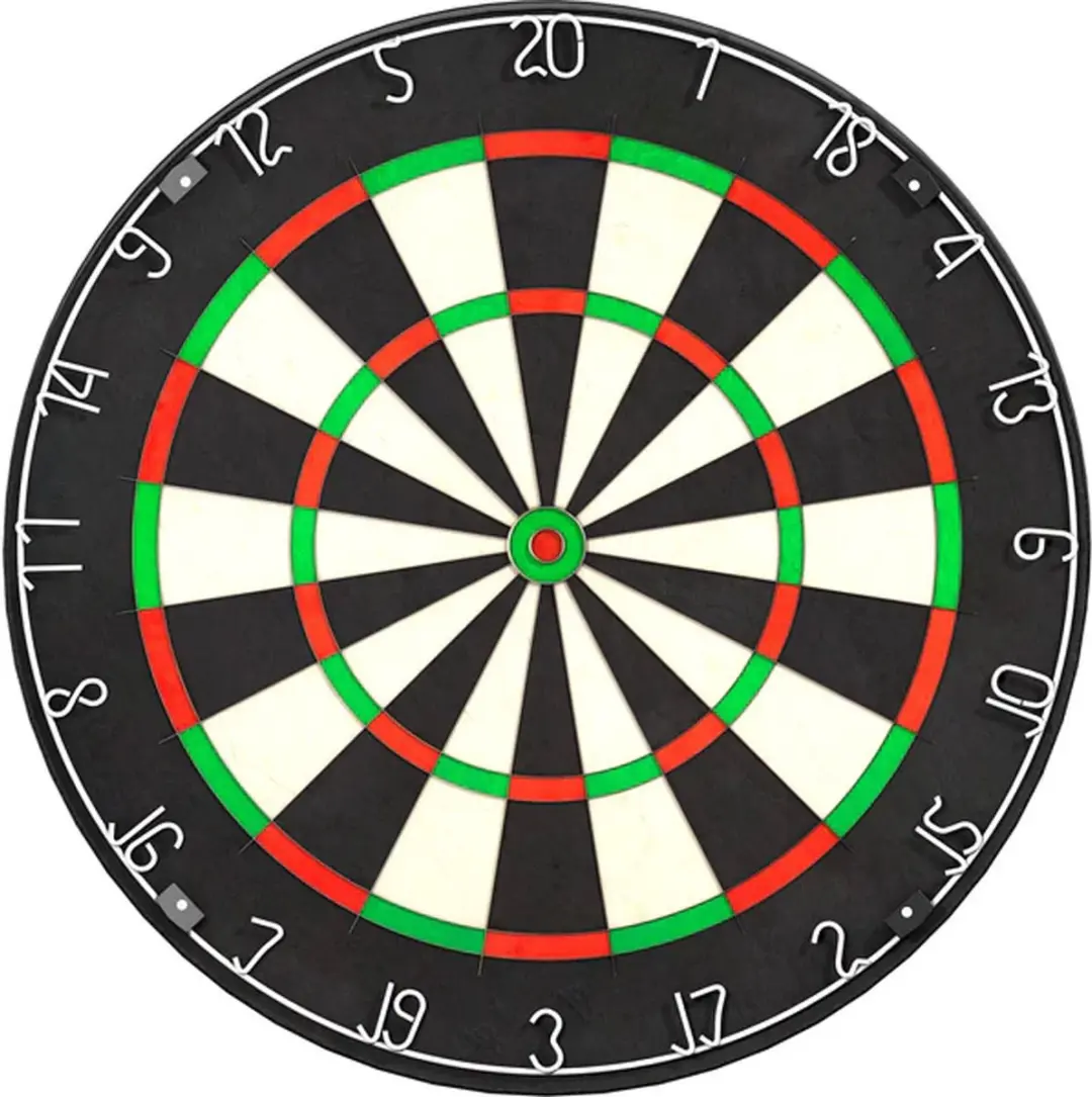 Lena Professional Dartbord DV.VOORDEEL.54 - 45cm met Verlichting Zwart