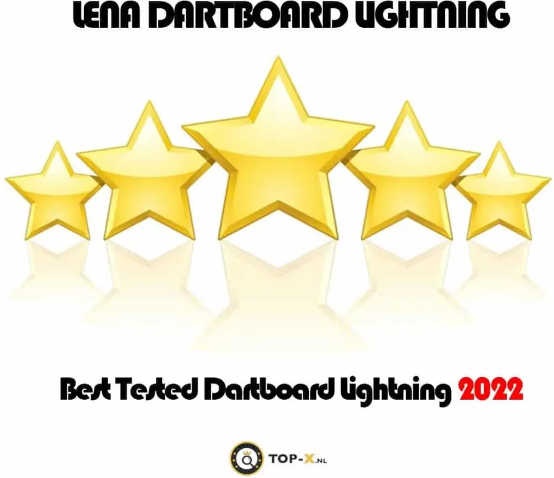 Lena Professional Dartbord DV.VOORDEEL.54 - 45cm met Verlichting Zwart