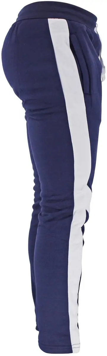 Legend Joggingbroek Navy Fleece S - Blauw/Wit
