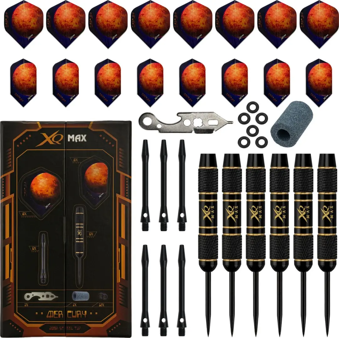 XQMax Mercury Steel Tip Dartset - 3 Stuks - Multicolor