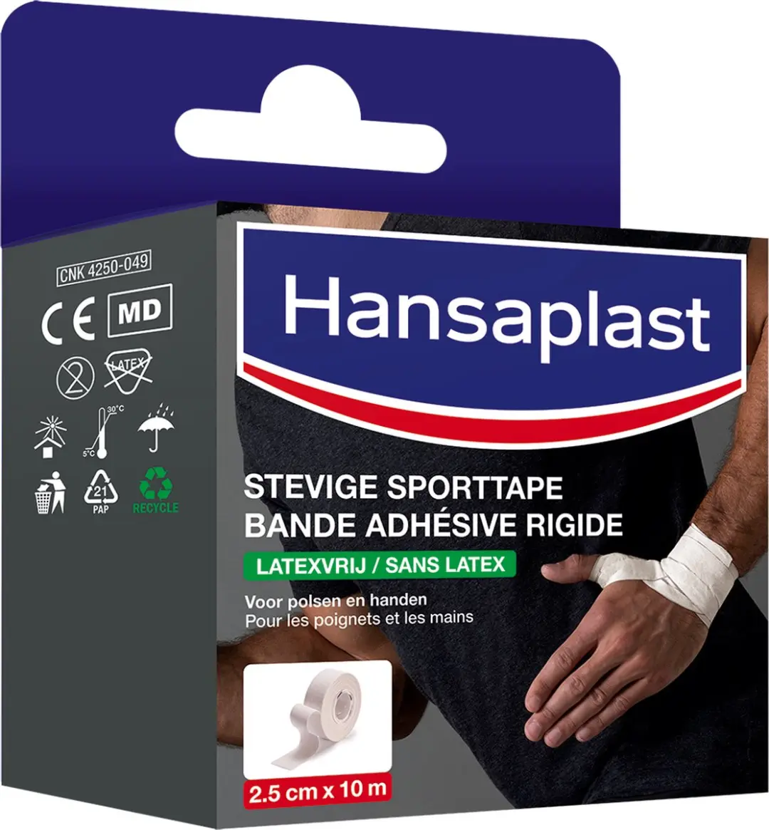 Hansaplast Stevige Sporttape 2.5cm x 10m - Wit