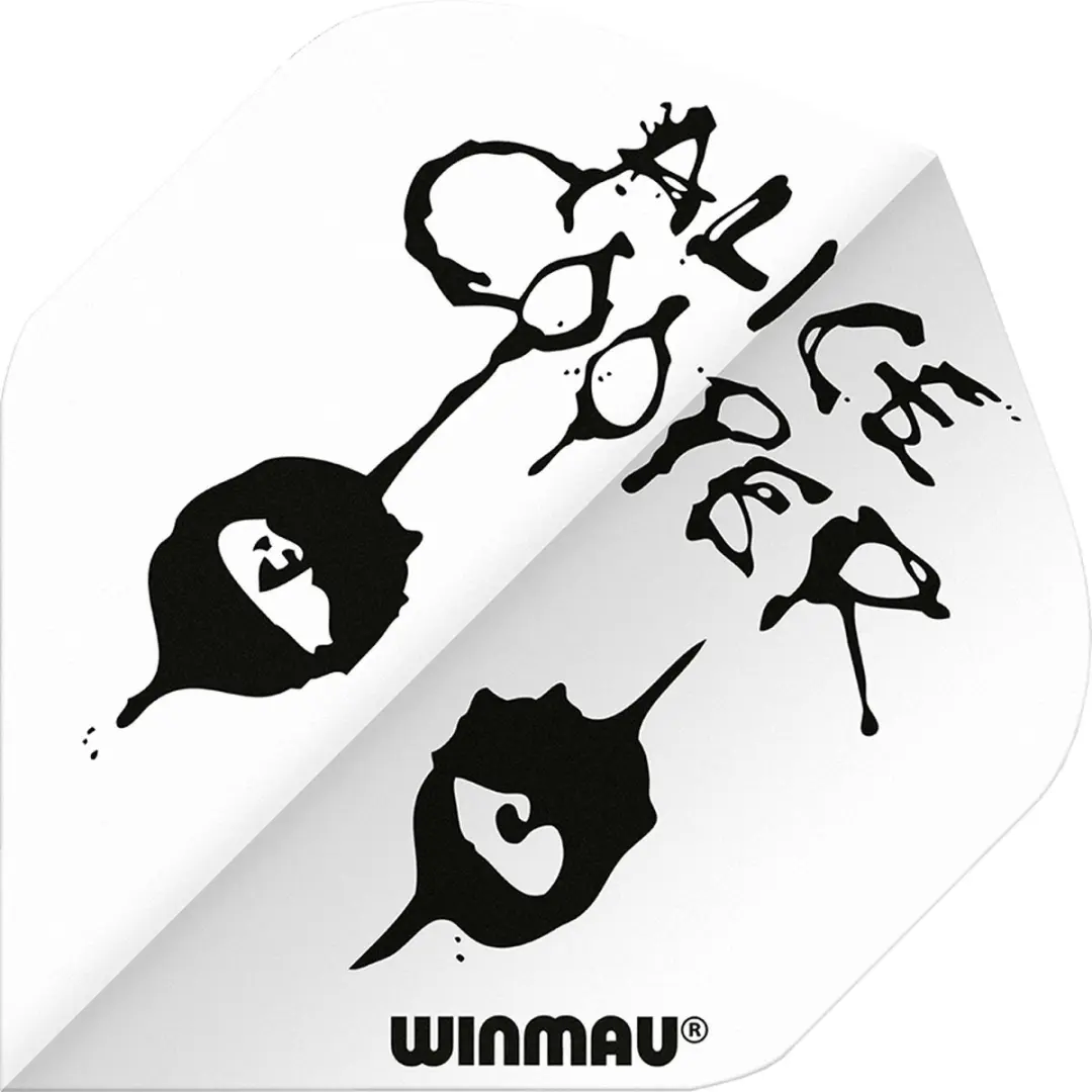 Winmau Rock Legends Alice Cooper Dart Flights - Wit - 3 Stuks