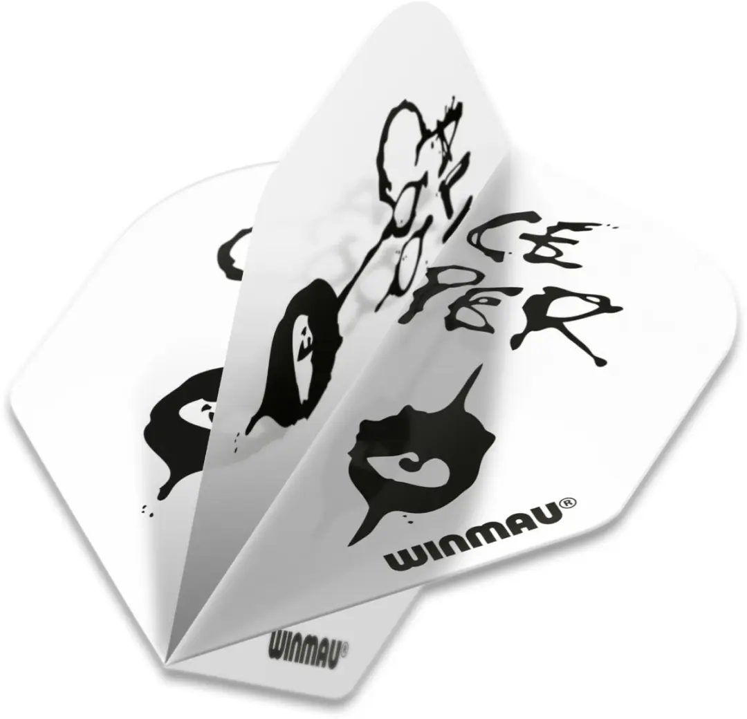 Winmau Rock Legends Alice Cooper Dart Flights - Wit - 3 Stuks