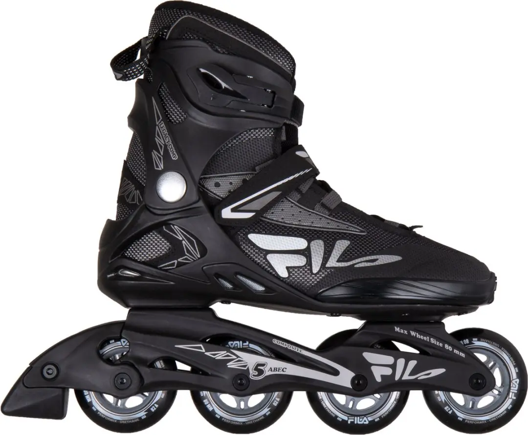 Fila Legacy Comp Inlineskates - 80mm - Maat 43 - Grijs/Zwart
