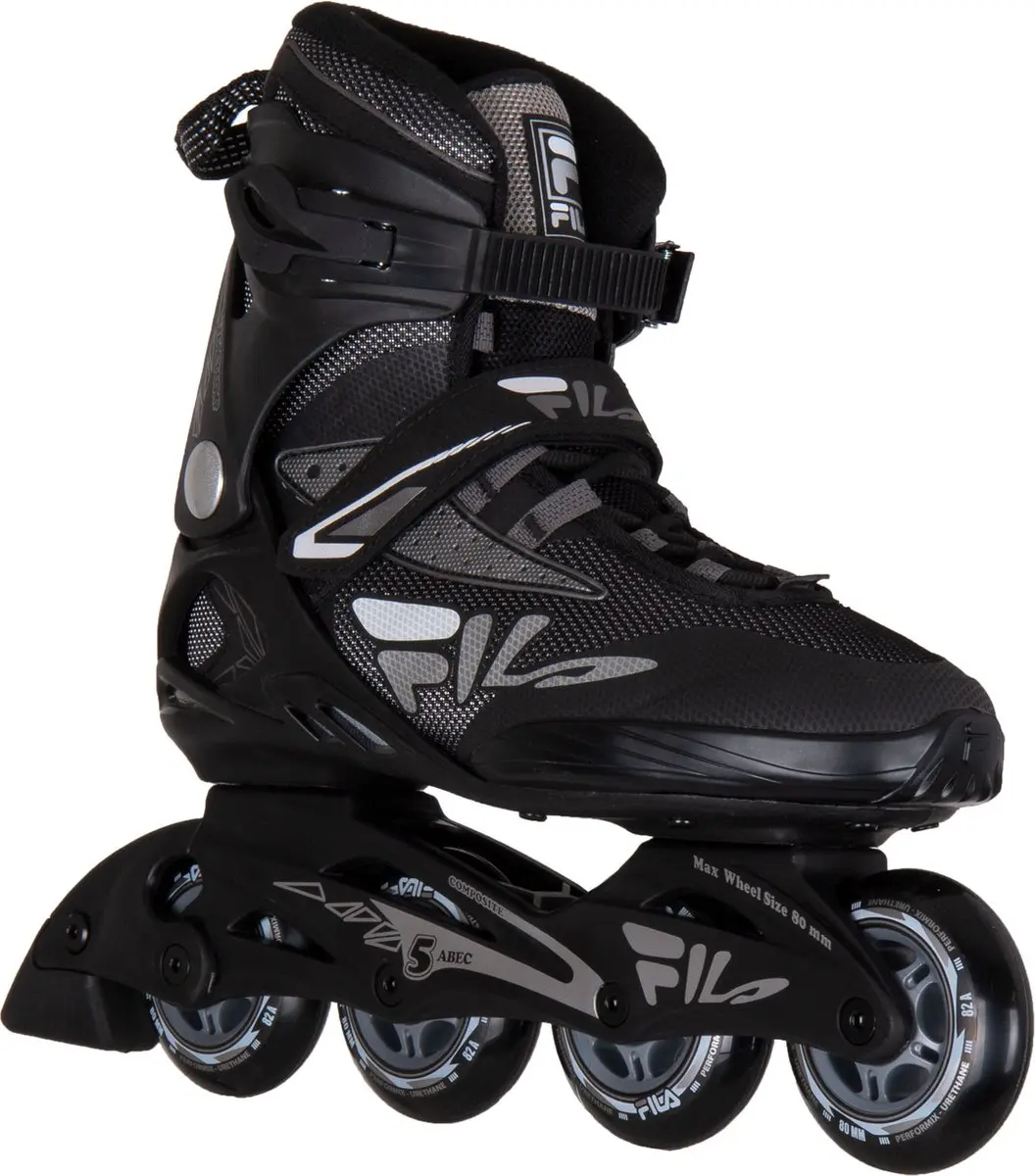 Fila Legacy Comp Inlineskates - 80mm - Maat 43 - Grijs/Zwart