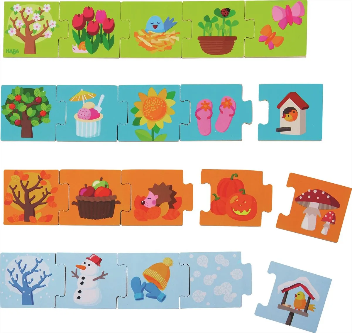 Haba Ordeningsspel Seizoenen 401016 - 20 Stuks Multicolor