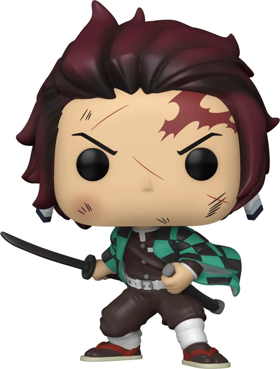Funko Demon Slayer POP! & Tee Box Tanjiro - Verzamelfiguur & T-shirt - Zwart