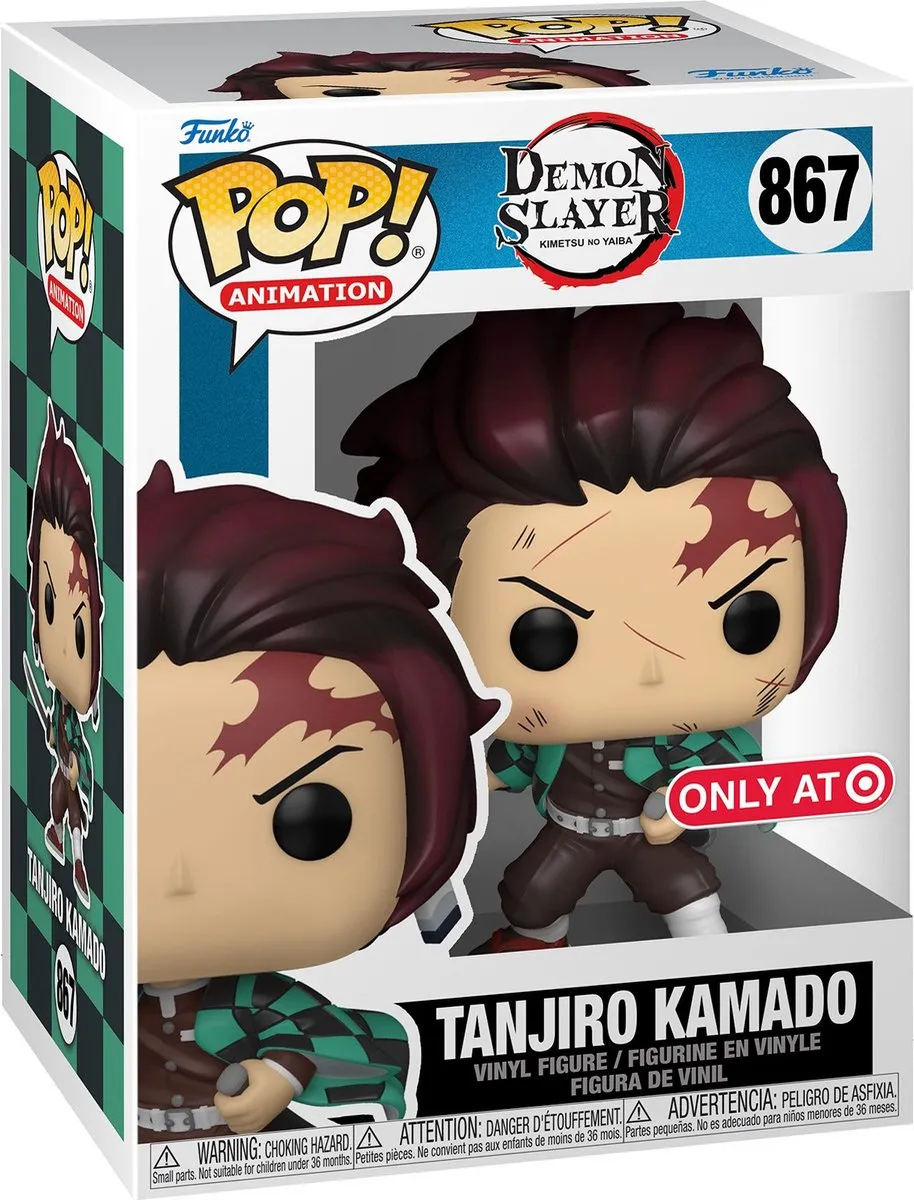 Funko Demon Slayer POP! & Tee Box Tanjiro - Verzamelfiguur & T-shirt - Zwart