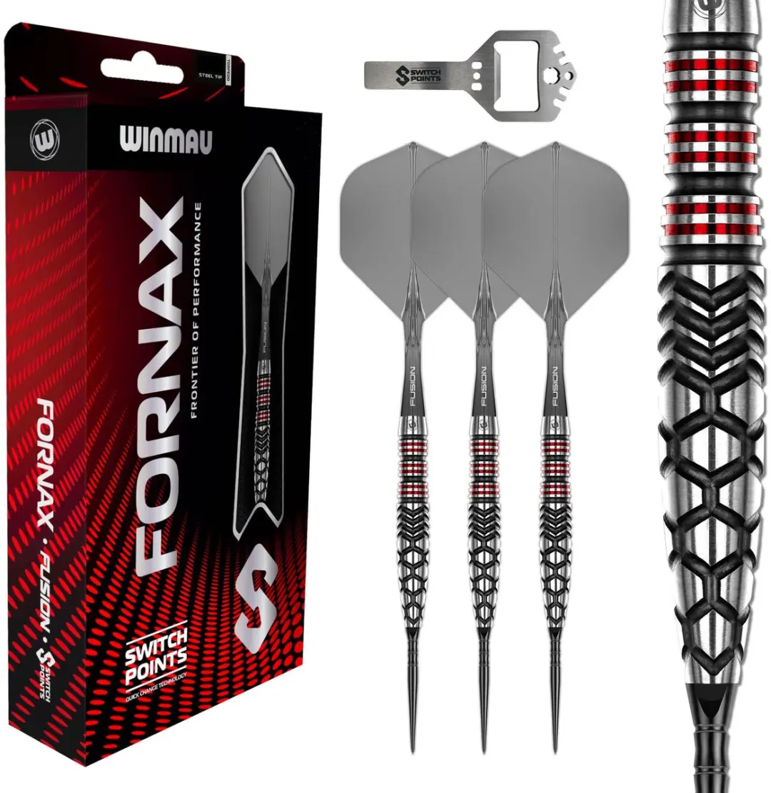 Winmau Fornax Torpedo Switch Point 90% - 3 Stuks - Grijs
