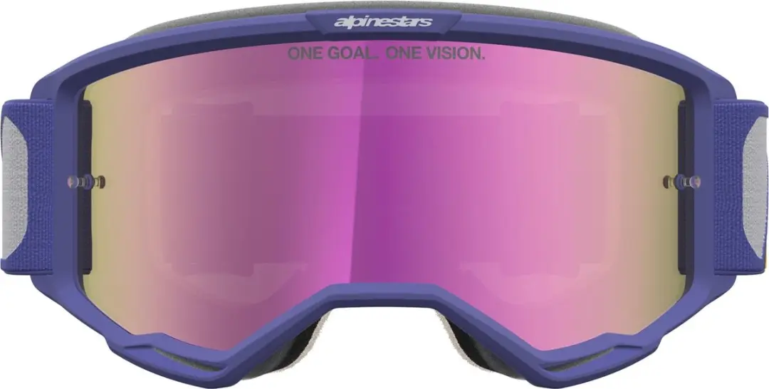 Alpinestars Vision 5 Drag Mirror Motocrossbril - Paars/Rood