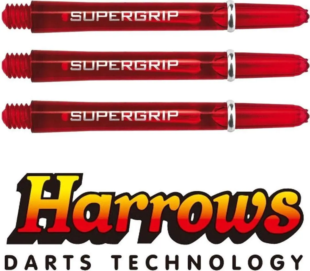 Harrows Supergrip Shaft SH0070 - 3 Stuks - Zwart/Goud