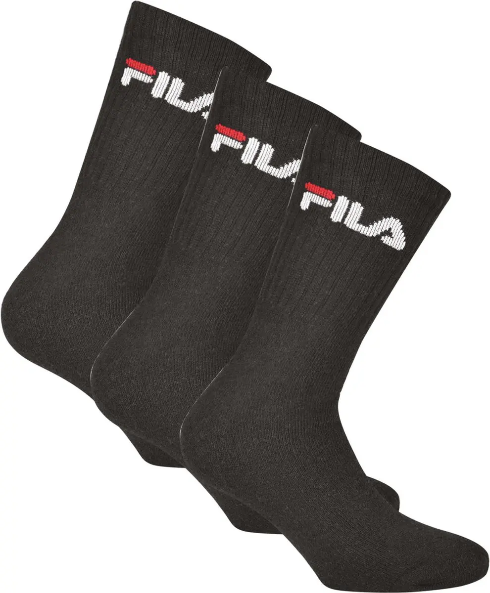 Fila Tennis Sokken 35-38 - 3 Paar - Zwart