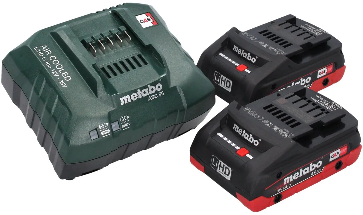 Metabo SSW 18 LTX 550 BL Slagmoersleutel - 550Nm - 2x 4,0Ah + Oplader