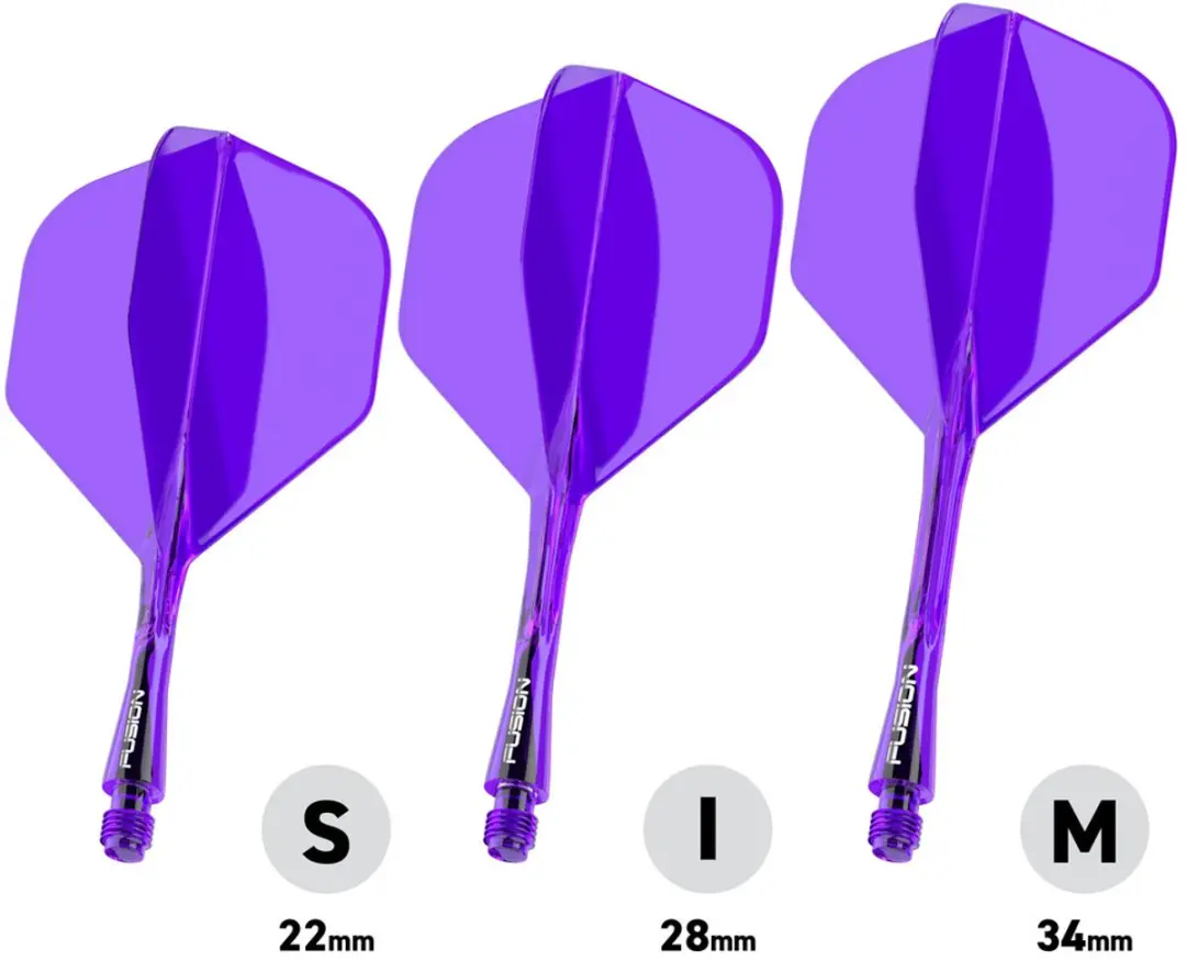 Winmau Fusion NO2 Dartvleugels - Paars - 3 Stuks