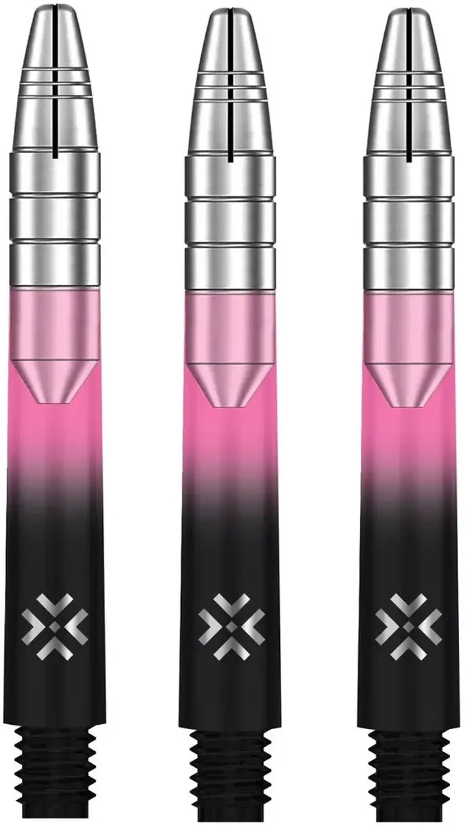 Bullet Shaft Alu HD 41mm - 3 Stuks - Roze/Zwart/Zilver