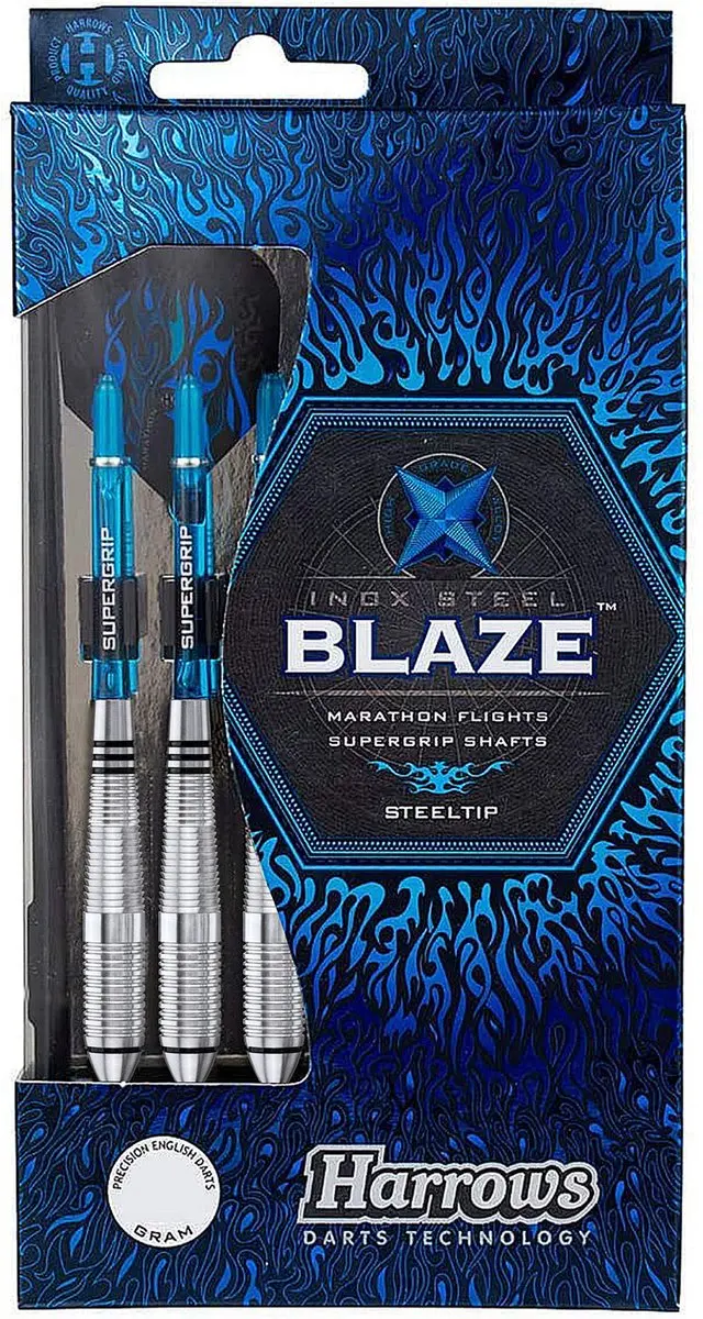 Harrows Blaze 100% Inox Steel 24gr - Blauw/Zwart - afbeelding 6 van 6