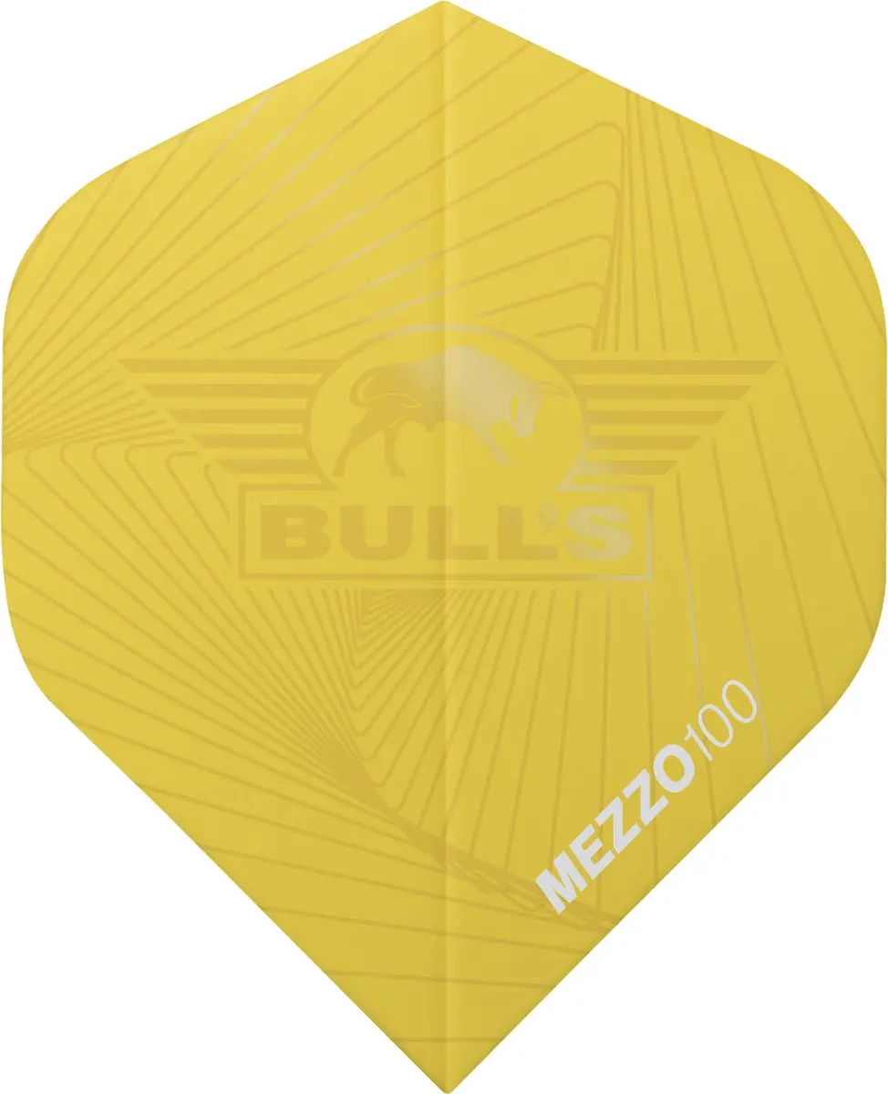 Bull's Flights Mezzo 100 nr.2 Geel - 15 Stuks