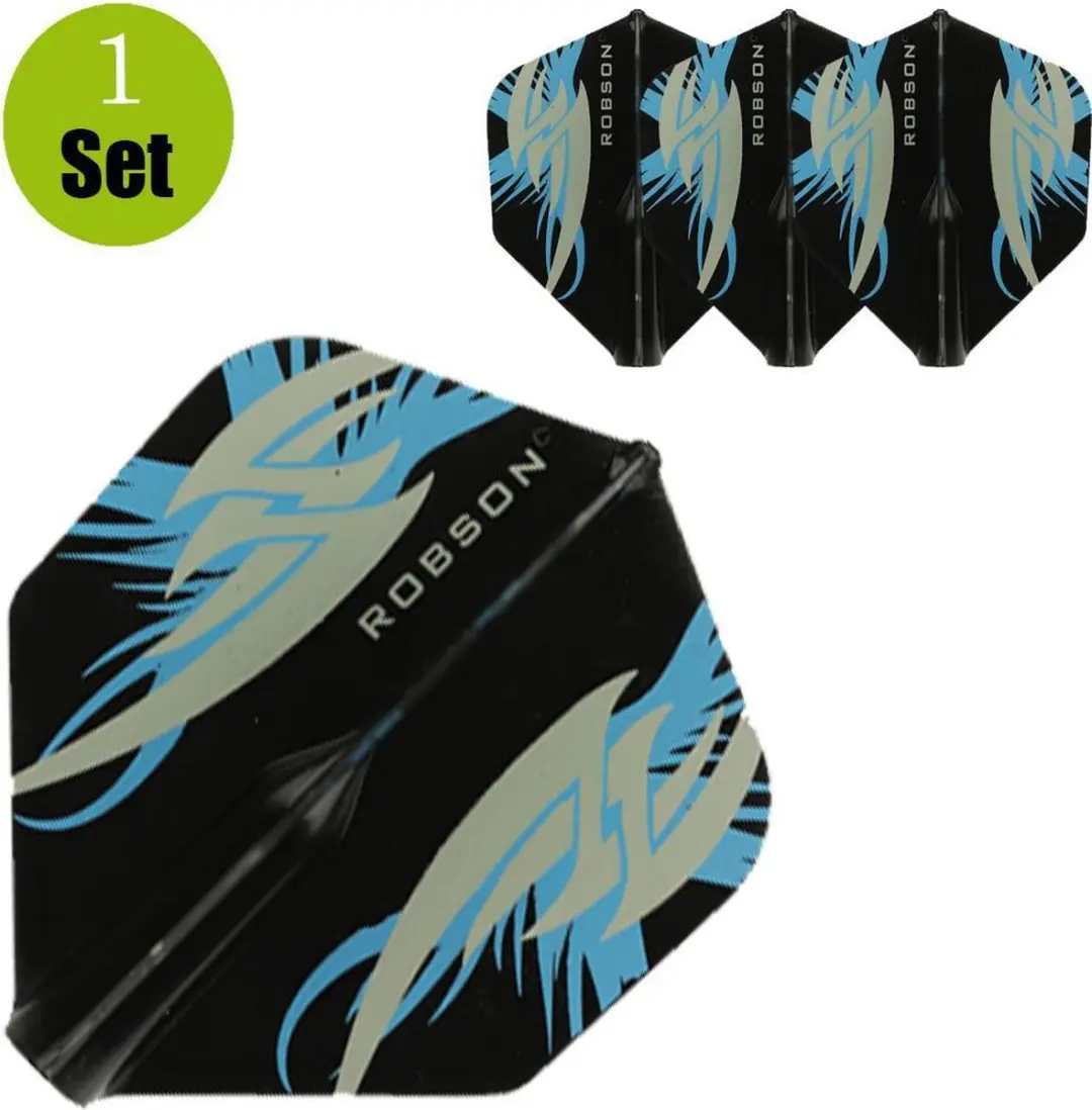 Bull's Robson Standaard Tribal Dartflights RO51802 - 3 Stuks - Zwart