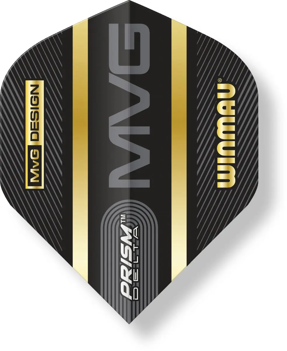 Winmau Michael van Gerwen Prism Flight Collection V3 Dart Flights - 3 Stuks - Zwart - afbeelding 6 van 6