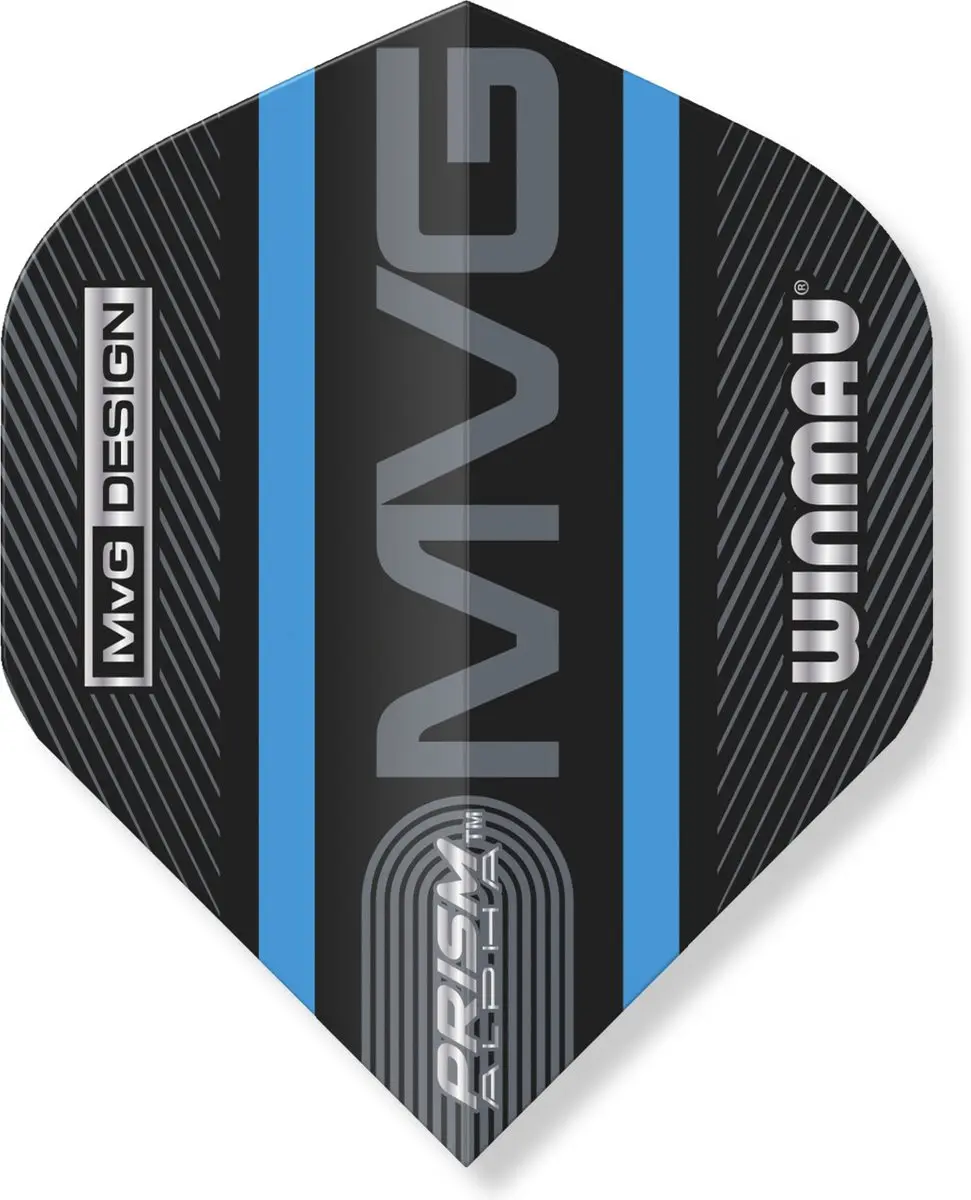 Winmau Michael van Gerwen Prism Flight Collection V3 Dart Flights - 3 Stuks - Zwart