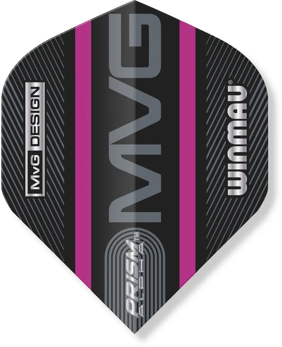 Winmau Michael van Gerwen Prism Flight Collection V3 Dart Flights - 3 Stuks - Zwart