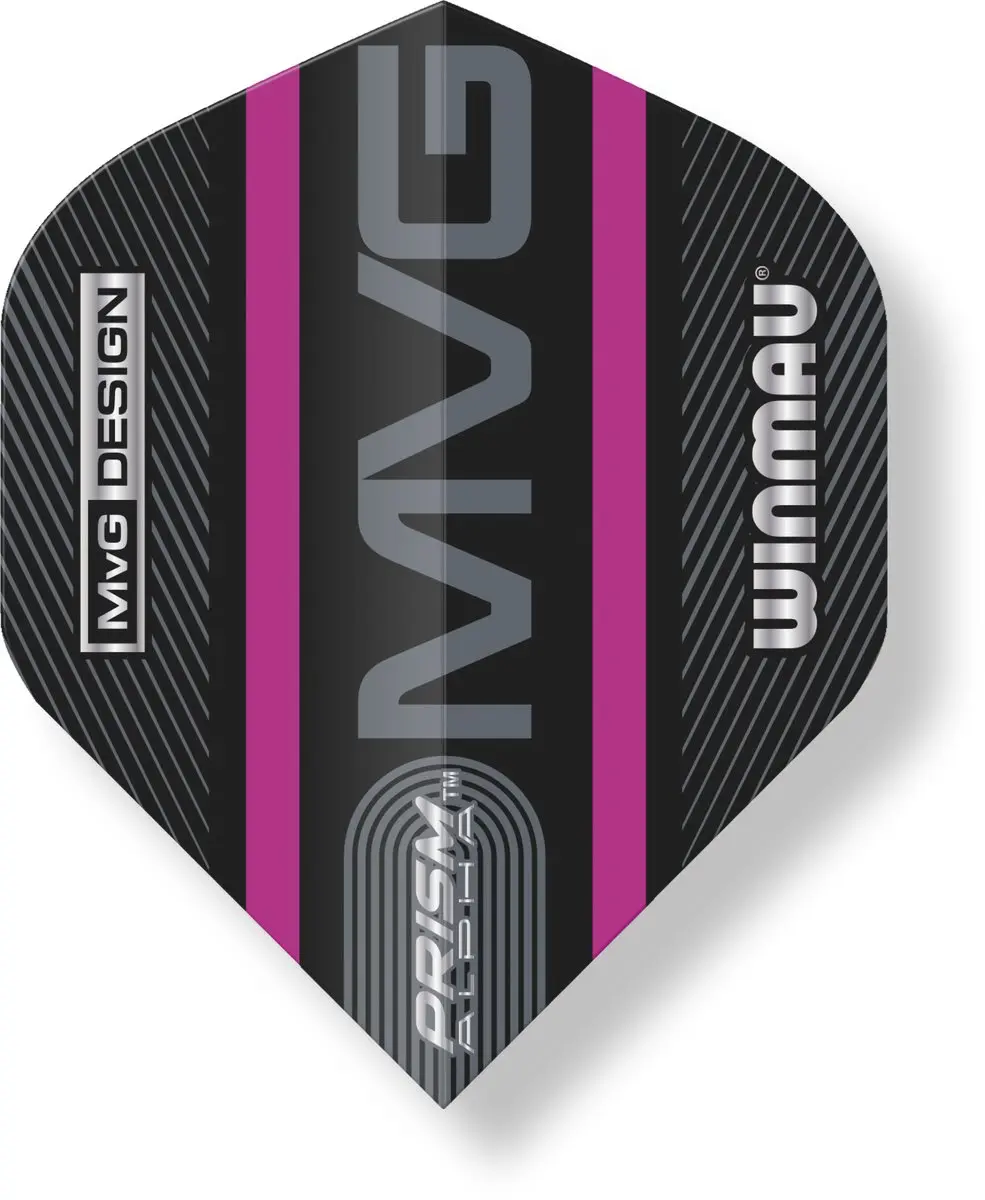 Winmau Michael van Gerwen Prism Flight Collection V3 Dart Flights - 3 Stuks - Zwart