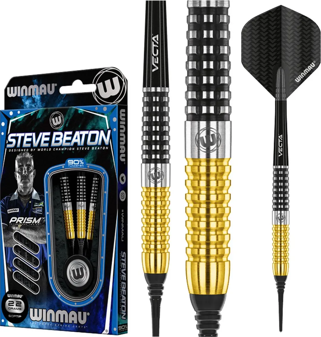 Winmau Steve Beaton Special Edition Dartpijlen - 3 Stuks - Multi