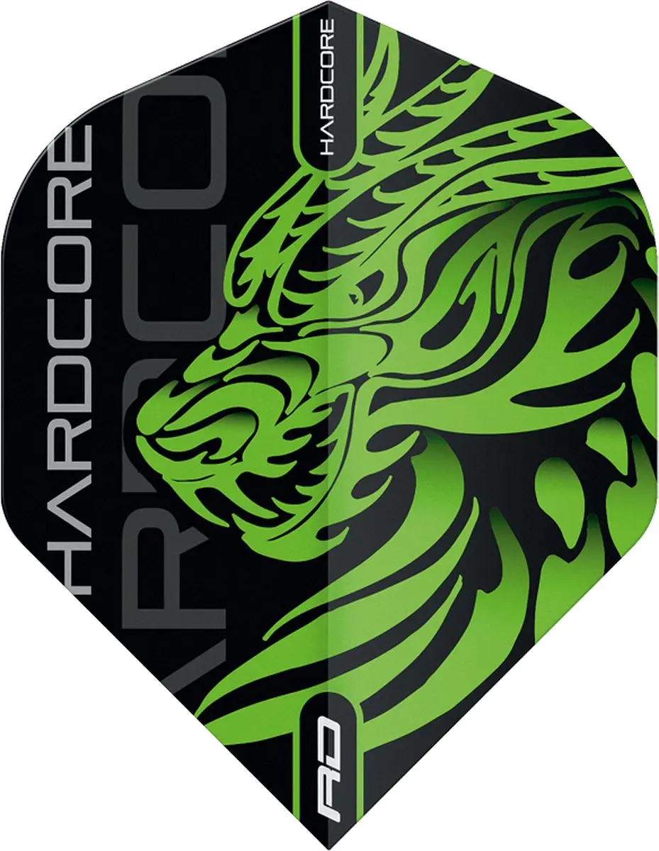 Red Dragon Jonny Clayton Hardcore Dragon Dartvluchten - 3x3 Stuks - Groen F6581