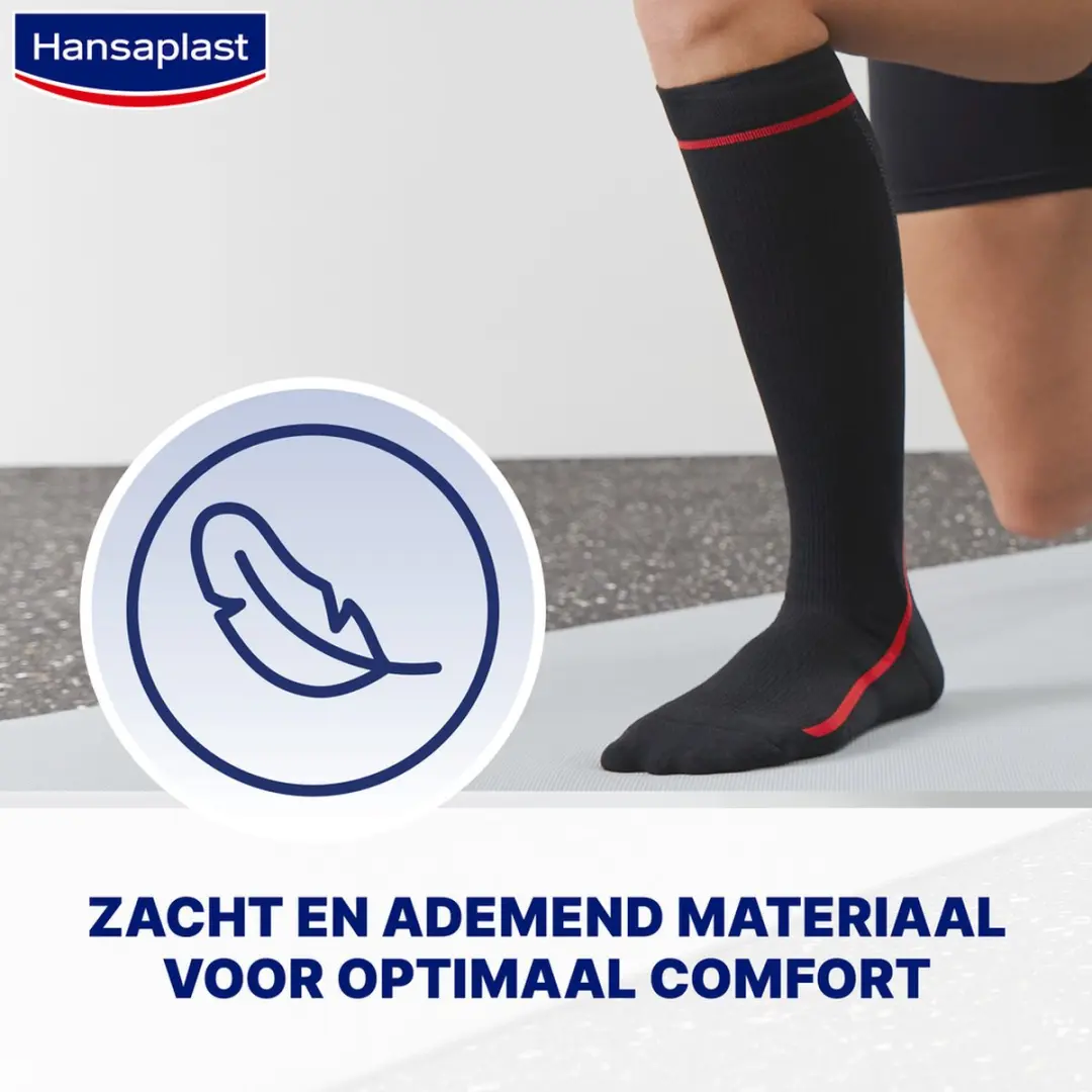 Hansaplast Sport Compressiekousen - One Size - Zwart