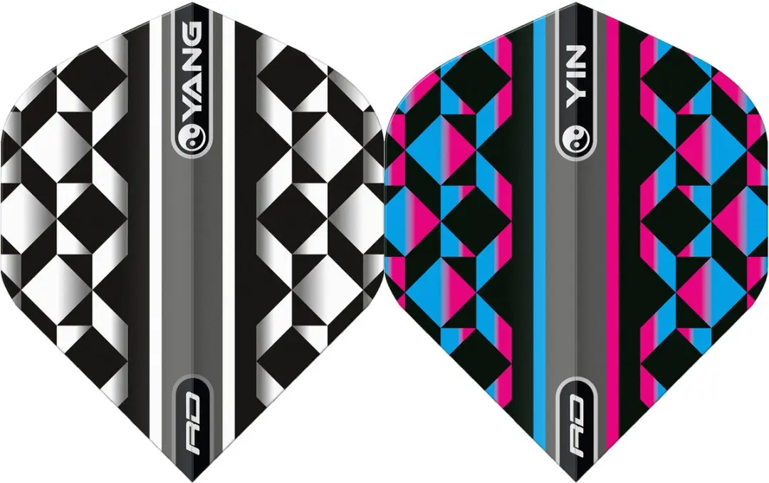 Red Dragon Yin Yang Multi Dart Flights TF6977 - 3 Stuks