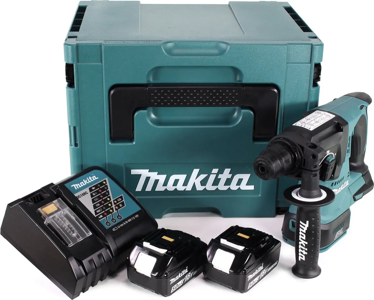 Makita DHR242RTJ Accuboormachine SDS-plus 18V - 2x 5.0Ah + Lader