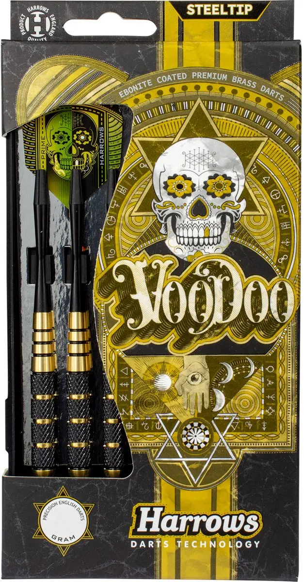 Harrows Voodoo 21Gk Darts - 3 Stuks - Zwart - afbeelding 6 van 6