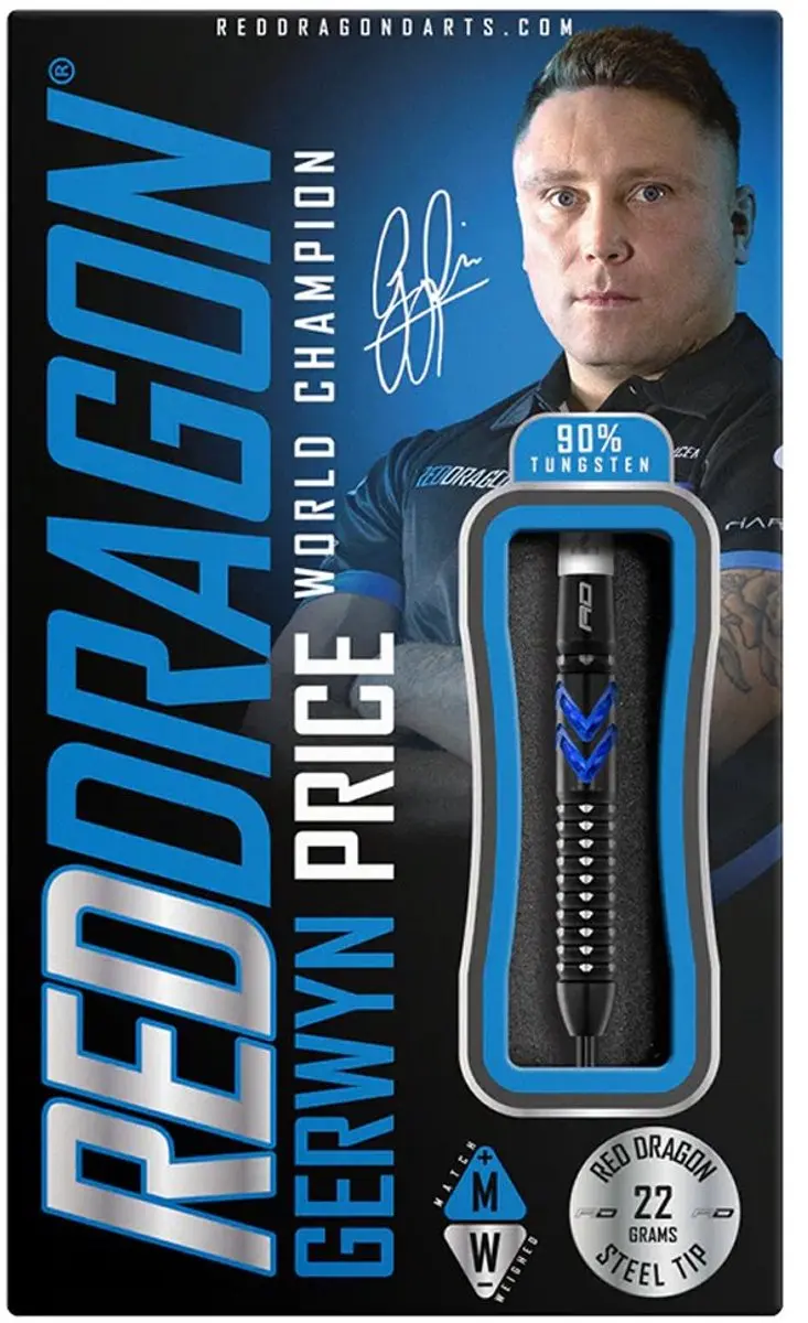Red Dragon Gerwyn Price Blue Ice SE Dartpijlen 3 Stuks