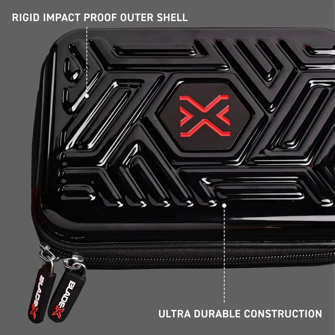 Winmau Blade X Armor G2 Dart Case - Rood/Zwart - afbeelding 6 van 6