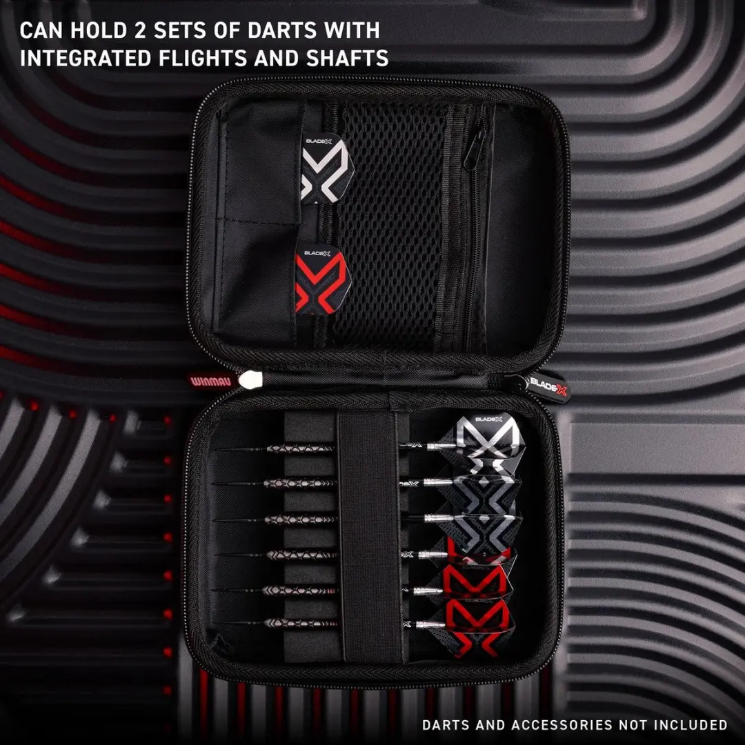 Winmau Blade X Armor G2 Dart Case - Rood/Zwart