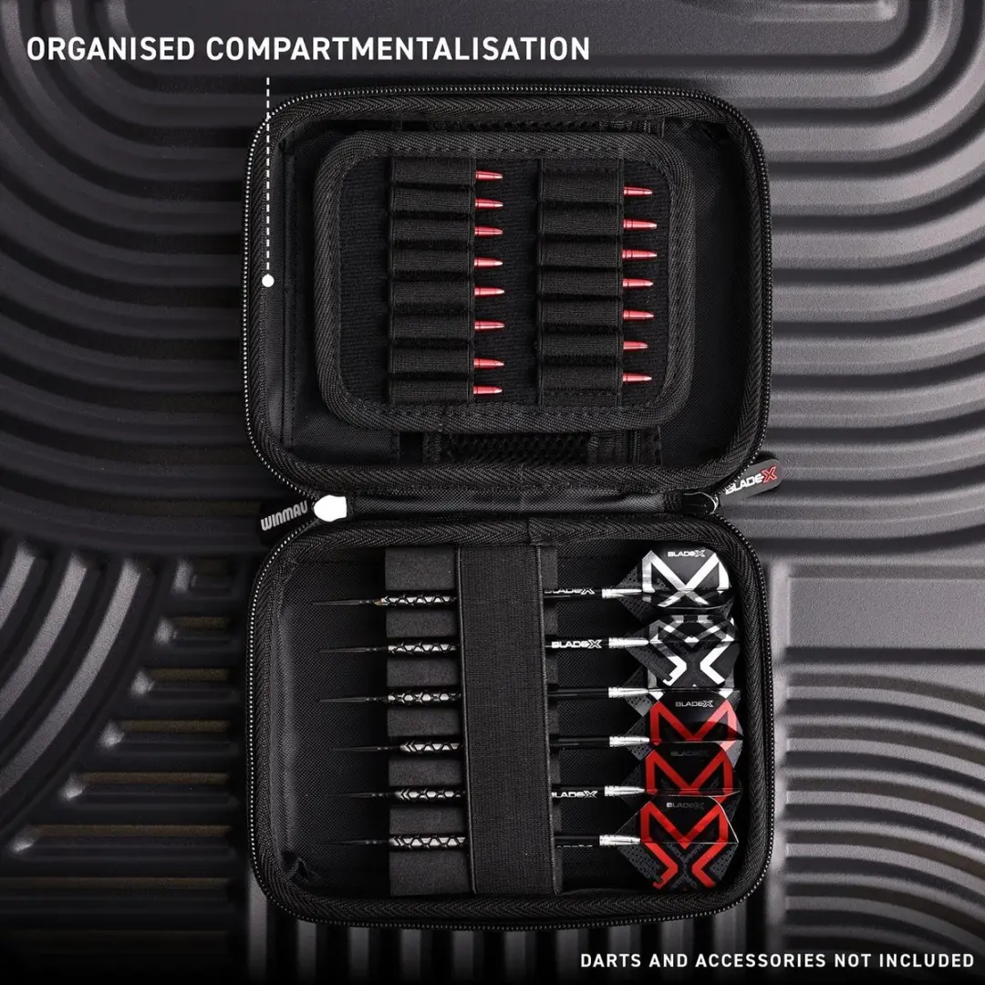 Winmau Blade X Armor G2 Dart Case - Rood/Zwart